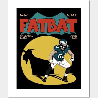 Jason Kelce Fatbat Posters and Art